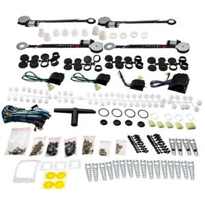 O'Reilly – 4 Door Electric Power Window Conversion Bundle Roll Up Switches Fit Universal Use