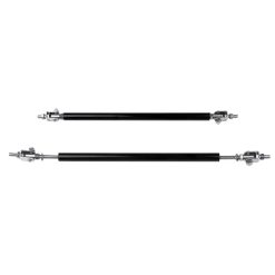 O'Reilly – Black Adjustable Forward Bumper Lip Splitter Strut Rod Tie Support Bars (E10493601CP)For Univer – 2 Piece