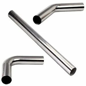 O'Reilly – 3" 76mm OD Stainless Steel Straight 45 90 Degree Exhaust Piping Pipe Tubes Bundle