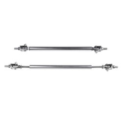 O'Reilly – Pair Silver Bumper Adjustable Auto Lip Splitter Strut Rod Tie Bars(E10494101CP"For Universal – 2 Piece