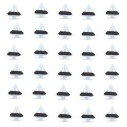 O'Reilly – Nylon White fender bumper fastener Auto clips(G18K51SJ3) – 30Piece