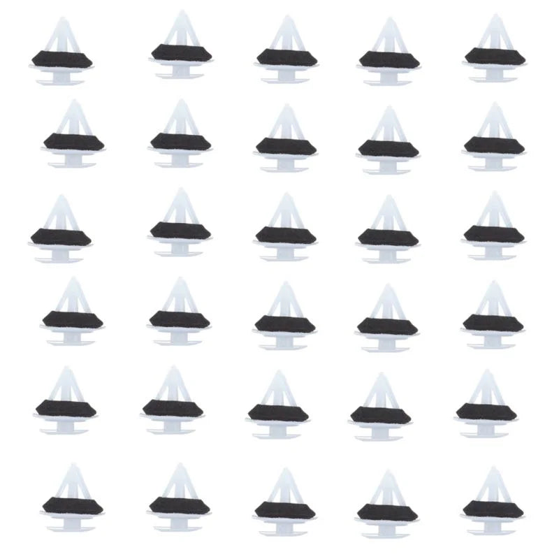 O'Reilly – Nylon White fender bumper fastener Auto clips(G18K51SJ3) – 30Piece