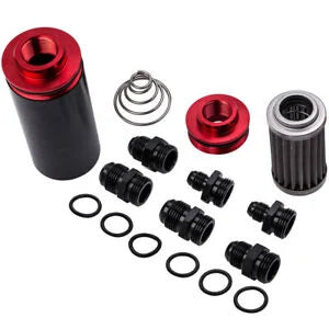 O'Reilly – AN6 AN8 AN10 Inline Fuel Filter High Flow 100 Micron Cleanable Newest