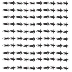 O'Reilly – Nylon Black fender bumper fastener Auto clips(21030249)- 100Piece