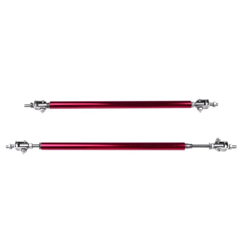 O'Reilly – Red Adjustable Forward Bumper Lip Splitter Strut Rod Tie Support Bar (E10494301CP)For Universal – 2 Piece