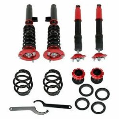 O'Reilly – Coilovers Suspension Struts Bundle for 98-05 BMW E46 320i 323i 325i 328Ci 330i Red