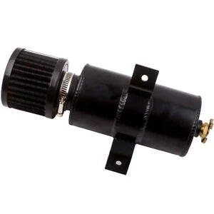 O'Reilly – Black Aluminum 10AN Oil Catch Can Reservoir Tank Filter Baffled Bundle 0.75L