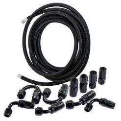 O'Reilly Auto Parts – AN6 -6AN Fitting Stainless Steel Nylon Braided Oil Fuel Hose Line 16.4FT Bundle New