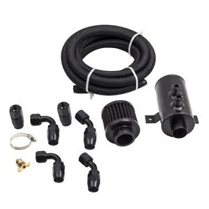O'Reilly – Aluminum Baffled Motor Engine Oil Catch Can 0.75L W/ 45 Degree Hose Fitting