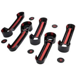 O'Reilly – 5pcs Exterior Door Handles & Tailgate Protector for Jeep Wrangler JK 2007-2017 Black