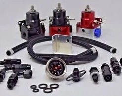 O'Reilly – Adjustable Aero EFI Fuel Pressure Regulator Bundle W/ 160PSI Oil Gauge AN-6 Hoses
