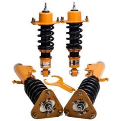 O'Reilly – Gold Full Coilover Struts Shock Suspension Bundle for 2005-2010 Scion Tc Adj Height