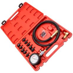 O'Reilly Auto Parts – Oil Pump Pressure Tester Adaptors Gauge Low Oil Warning Detector Service Bundle