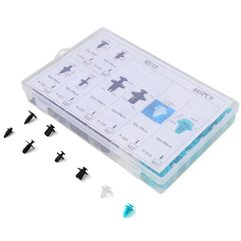 O'Reilly – for BMW 405Pcs Auto Body Plastic Push Pin Rivet Fasteners Trim Clip Moulding