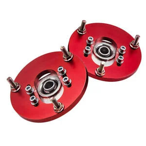 O'Reilly – Pair Forward Suspension Strut Top Hats for BMW E46 320i 323i 328Ci 330xi M3 Red