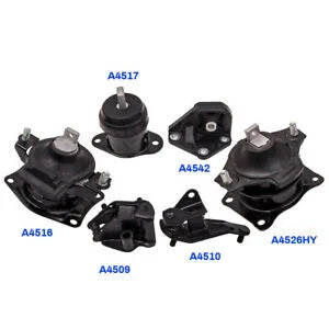 O'Reilly – 6pcs Engine Motor & Transmission Mounts for Honda Accord 2.4L 03-07 Auto Trans
