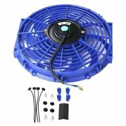 O'Reilly Auto Parts – 12" Slim Fan Push Pull Electric Radiator Cooling 12V Mount Universal Bundle BU New