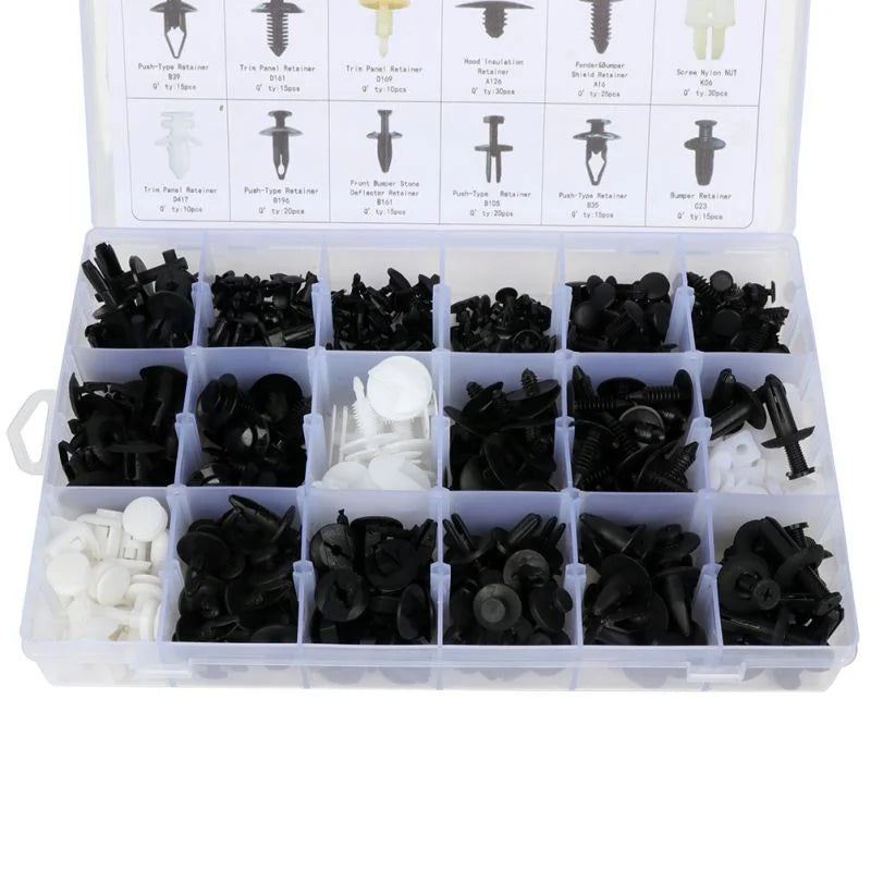 O'Reilly – Car Push Pin Rivet Trim Clip Panel Retainer Bundle for Ford -408 Pcs