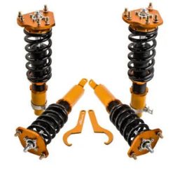 O'Reilly – Coilover Struts Shocks for 92-01 Honda Prelude Suspension Spring Adj Height Gold