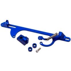 O'Reilly – Aluminum Throttle Cable Carb Bracket Bundle for 4150 4160 Series 265 283 350 Blue