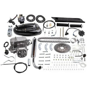 O'Reilly – 80cc Bike Bicycle Motorized 2-Stroke Petrol Gas Motor Engine DIY Bundle Silver