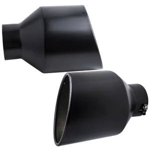 O'Reilly – 2pcs Stainless Steel Exhaust Tip 5" Inlet 10" Outlet 15" Long Bolt-on Tailpipe