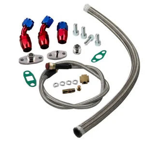 O'Reilly – T3T4 T3 T4 T60 T61 T70 GT45 T04E Oil Feed Line w/ Turbo Oil Drain Return Kits