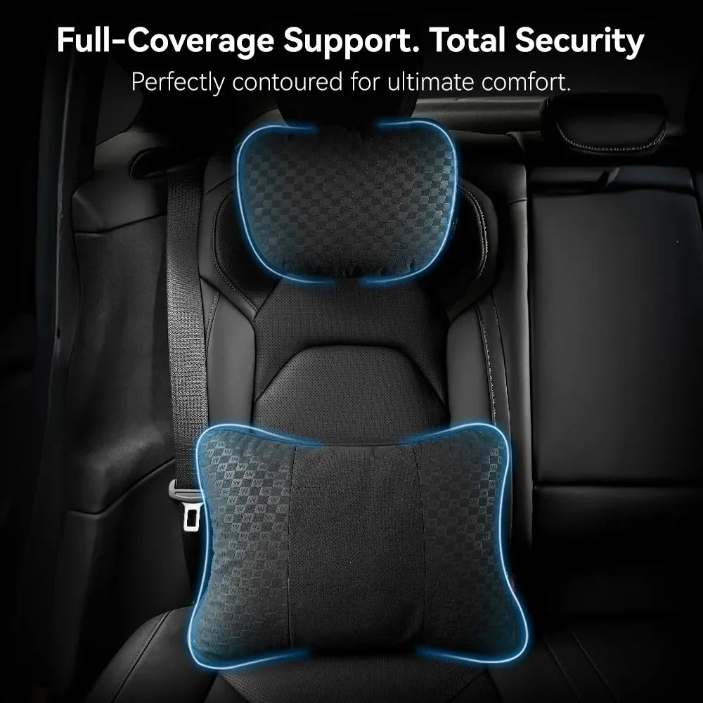 O'Reilly – Car Neck Pillow & Lumbar Pillow Bundle with Adjustable Strap Washable Car Add-ons - Image 4