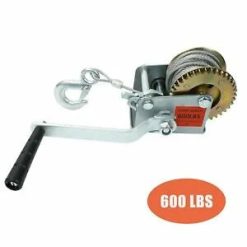 O'Reilly – 600 LBS Steel Cable Hand Winch Crank Gear Winch ATV Boat Trailer Heavy Duty