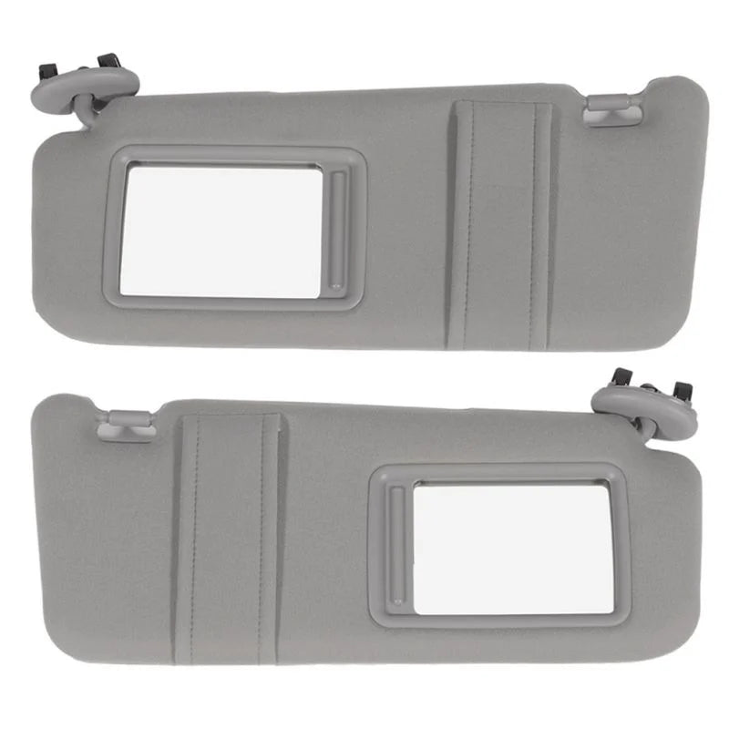 O'Reilly Auto Parts – Left & Right Sun Visor Gray without Sunroof for Toyota (7432006780B0)- 2 PCS