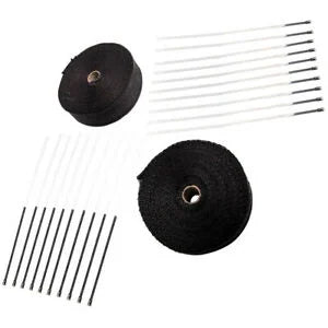 O'Reilly – 2 Roll x 2" 50Ft Fiberglass Exhaust Header Pipe Heat Wrap Tape + 20 Ties New