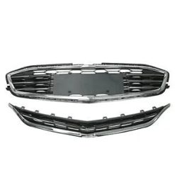 O'Reilly – for Chevy Malibu 2016-2018 Honeycomb Mesh Grill Forward Bumper Upper&Lower Grille