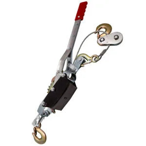 O'Reilly – 4 Ton 3 Hook Come A Long Winch Hoist Cable Puller Hand Winches Come Along Bundle HD