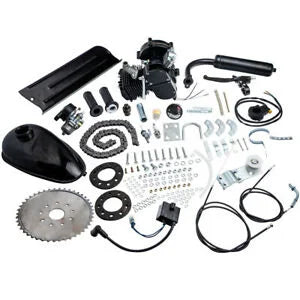 O'Reilly – 80cc Bicycle Motor Bundle Bike Cycling Motorized 2-Stroke Petrol Engine Bundle Black