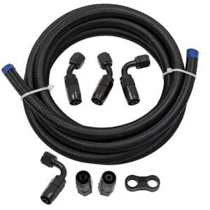 O'Reilly – 3M 6AN 3/8 Braided Oil/Gas/Fuel Hose Line End Fitting Hose Separator Clamps Bundle